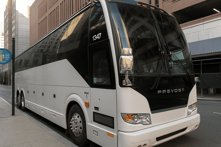 a Apple Valley Coach Bus Service coach bus