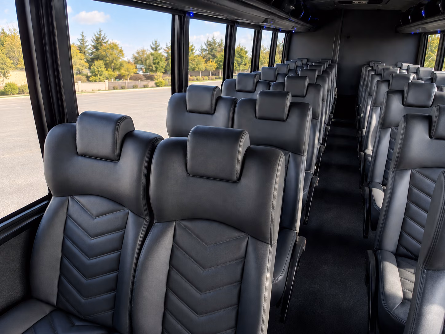 apple valley 20 passenger minibus interior