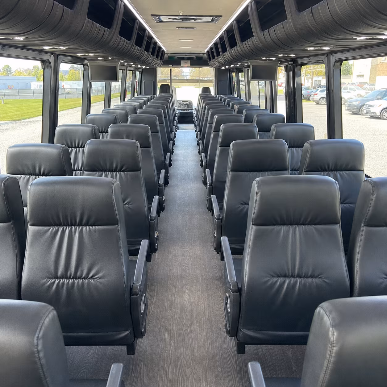 apple valley 25 passenger minibus interior