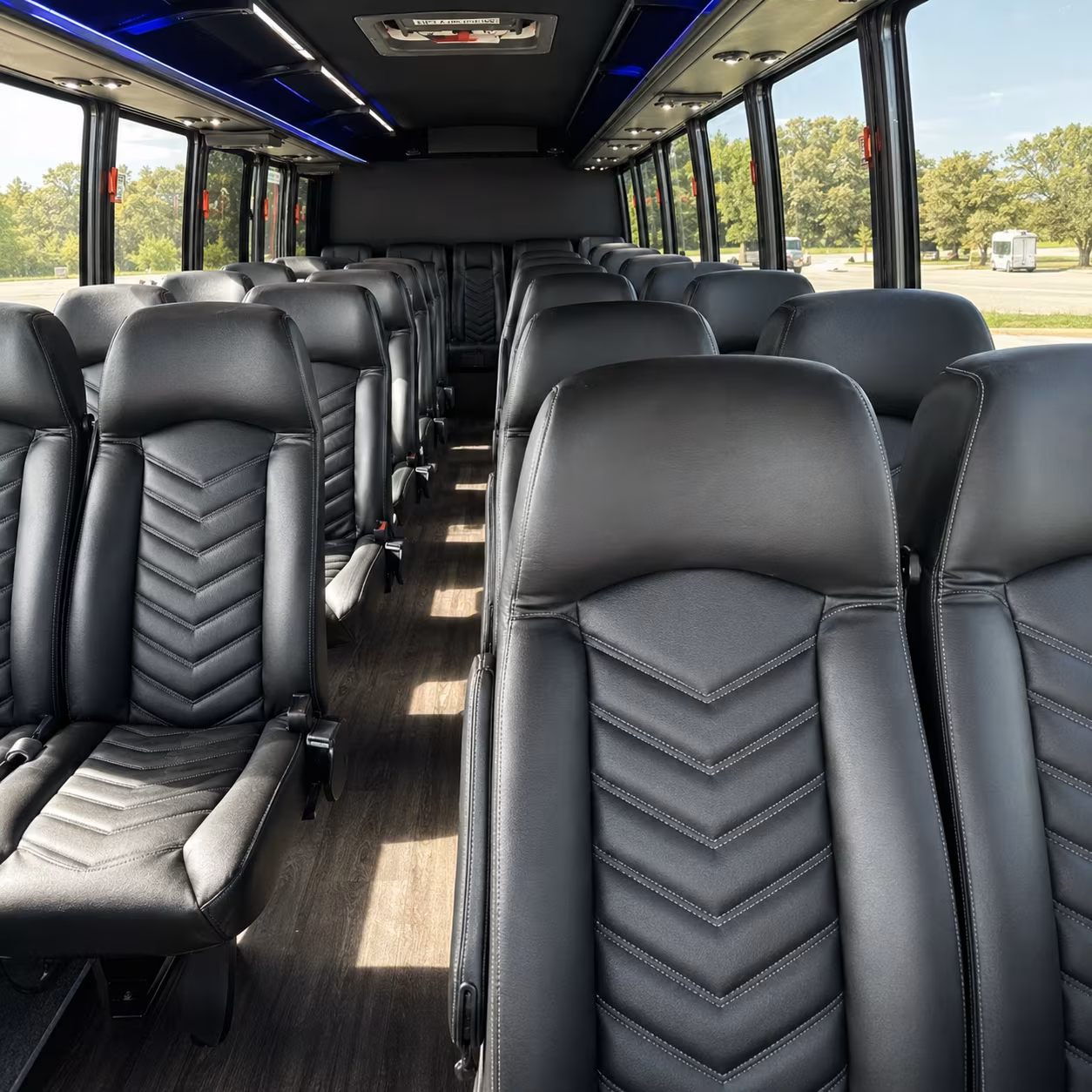 apple valley 30 passenger minibus inside
