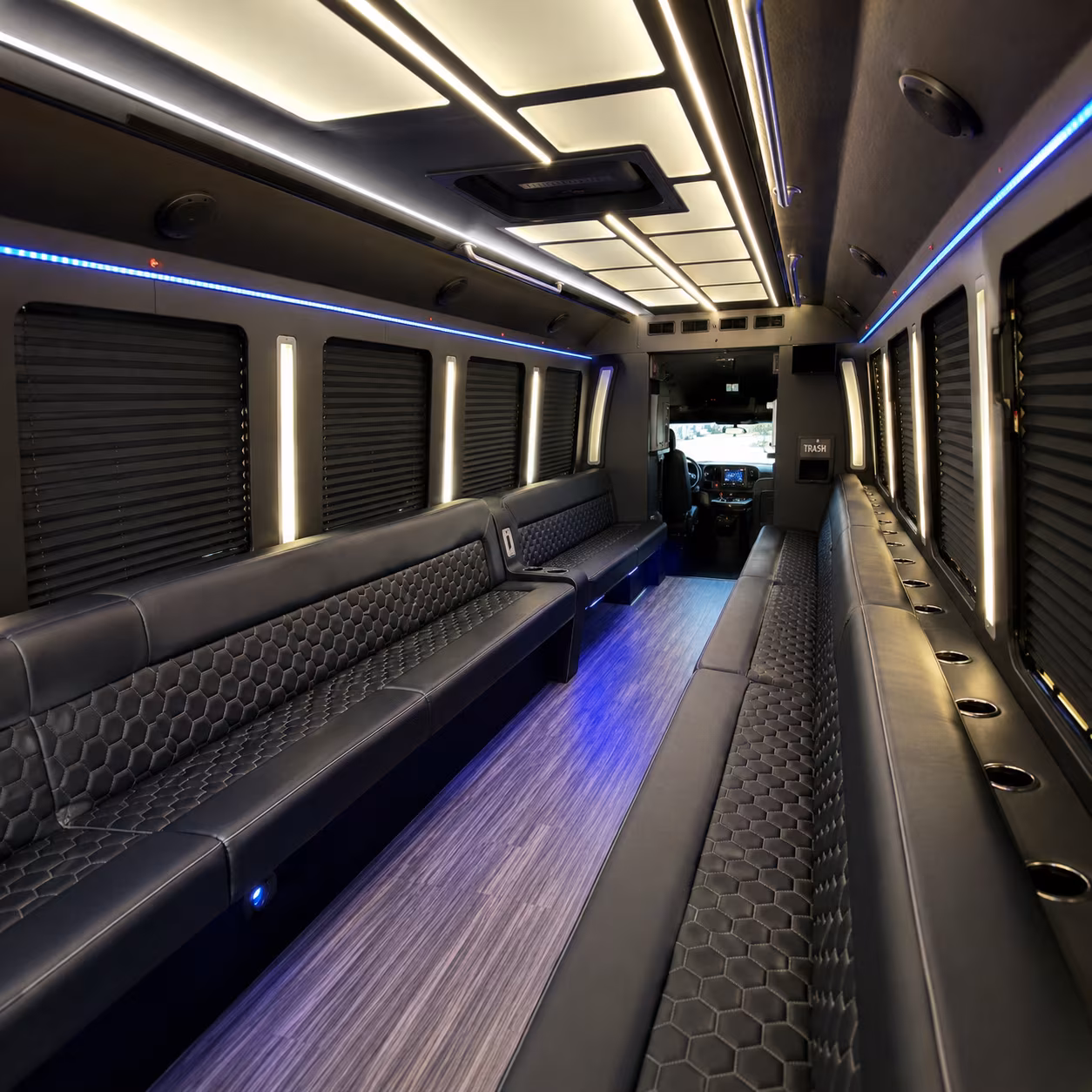 apple valley party bus inside