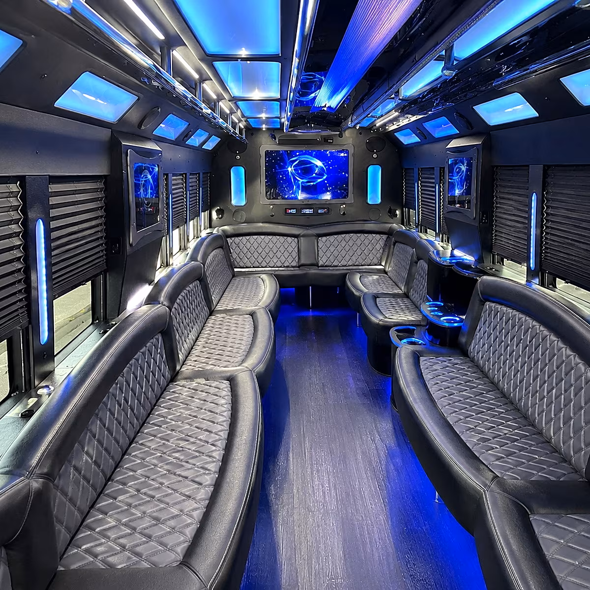 apple valley party bus interior